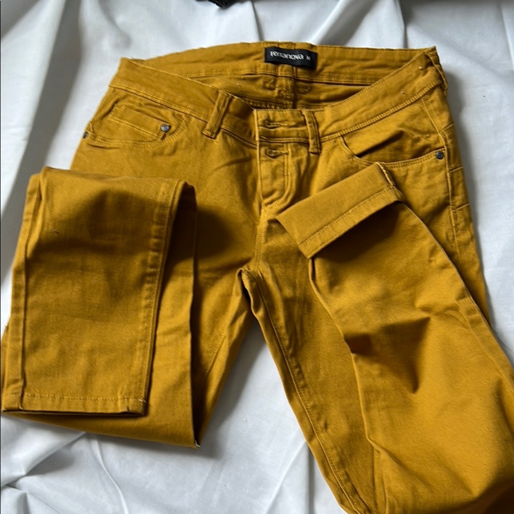 Mustard Yellow Women Jeans
